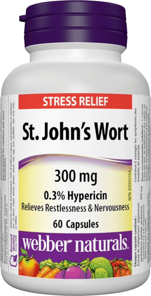 St. John's Wort 300 мг 60 капсули | Webber Naturals