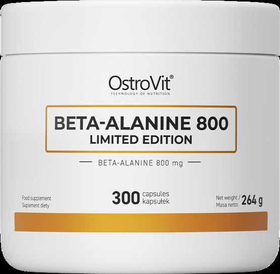 Beta-Alanine 800 мг 300 капсули | OstroVit