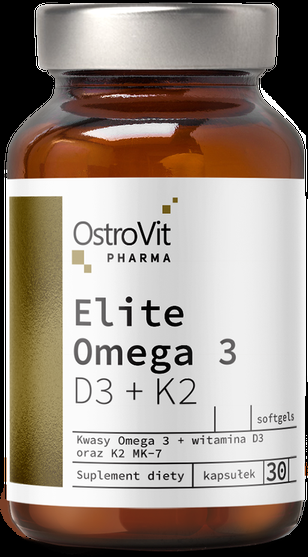 Elite Omega 3 D3+K2 30 гел-капсули | OstroVit