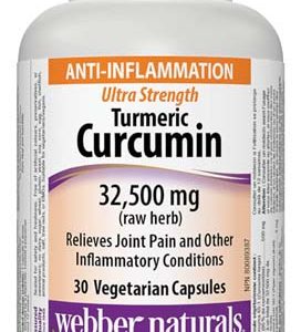 Ultra Strength Turmeric Curcumin 32,500 мг 30 капсули | Webber Naturals