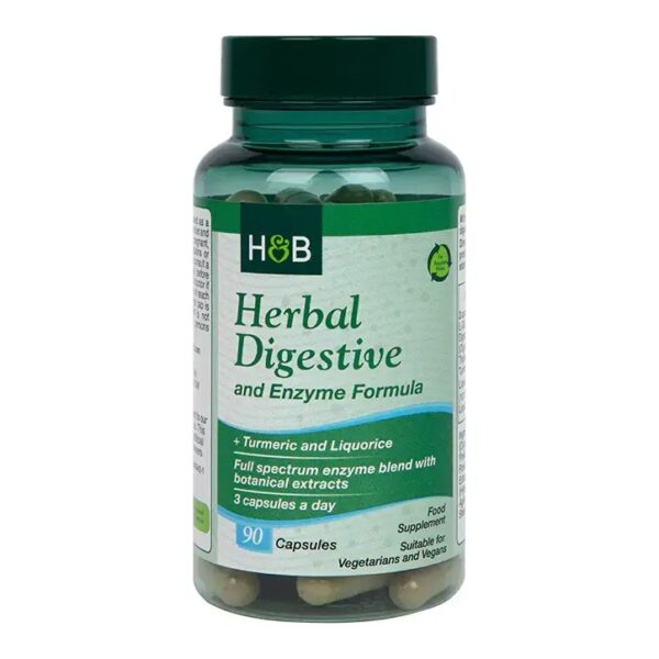 Herbal Digestive and Enzyme Formula 90 капсули | Holland & Barrett