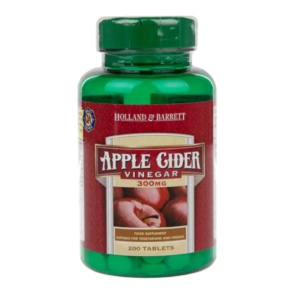 Apple Cider Vinegar 300 мг 200 таблетки | Holland & Barrett