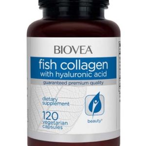 Fish Collagen with Hyaluronic Acid 120 веге капсули | Biovea