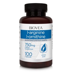 L-Arginine/L-Ornithine 750 мг 100 капсули | Biovea