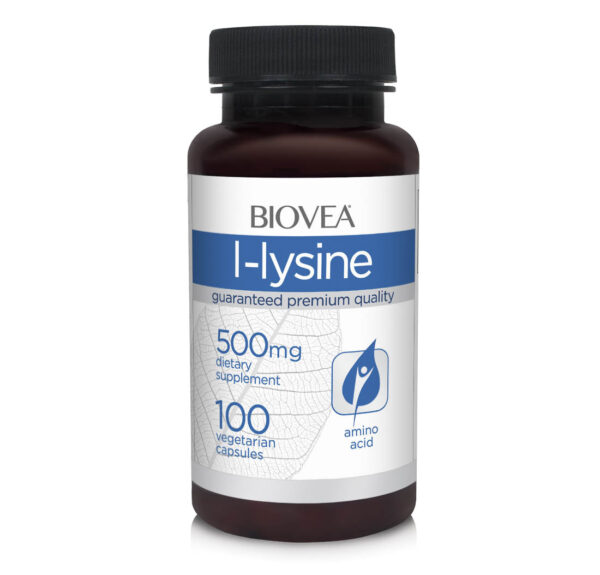 L-Lysine 500 мг 100 вегетариански капсули | Biovea