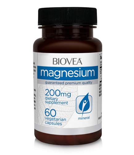 Magnesium 200 мг 60 вегетариански капсули | Biovea