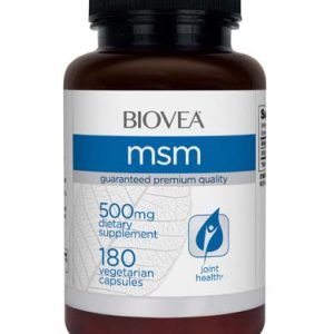 MSM 500 мг 180 вегетариански капсули | Biovea
