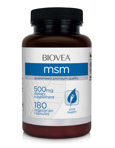 MSM 500 мг 180 вегетариански капсули | Biovea