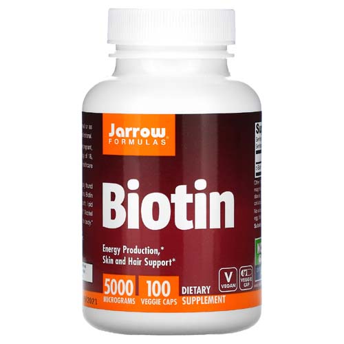 Biotin 5000 мкг 100 вегетариански капсули | Jarrow Formulas