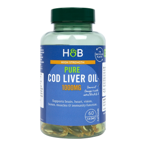 Cod Liver Oil 1000 мг 60 гел-капсули | Holland & Barrett