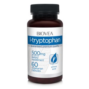 L-Tryptophan 500 мг 60 вегетариански капсули | Biovea