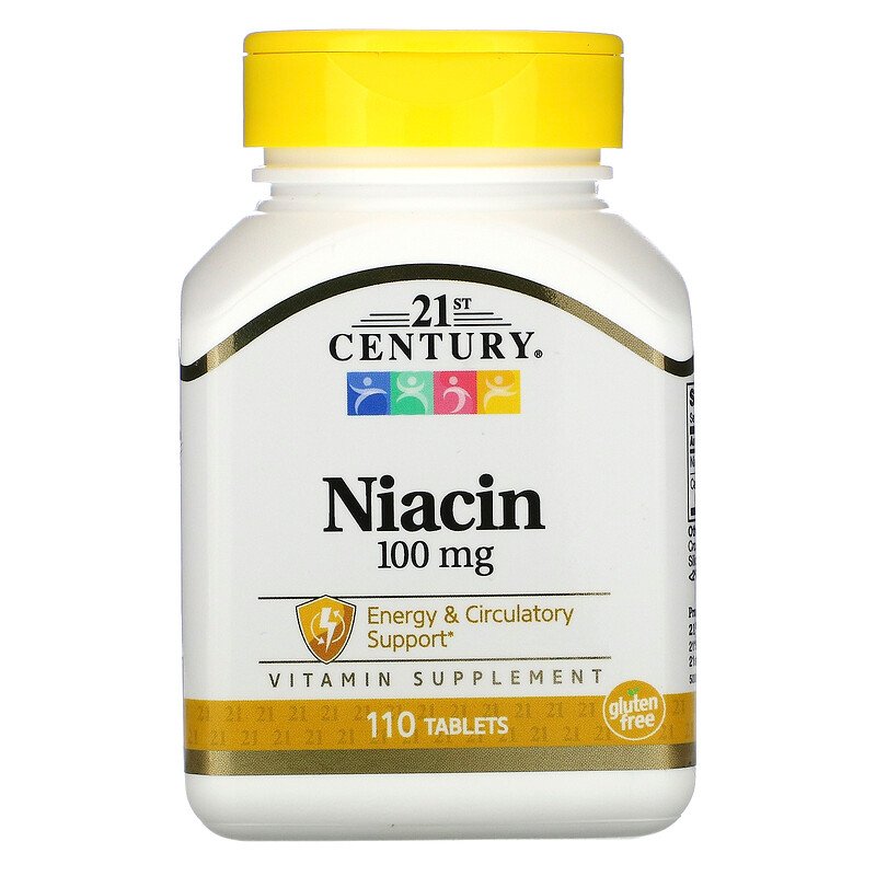 Niacin 100 мг 110 таблетки | 21st Century