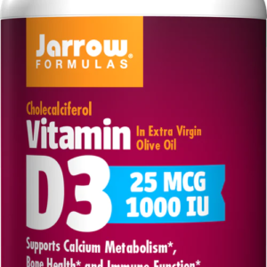 Vitamin D3 (Cholecalciferol) 25 мкг (1000 IU) 100 гел-капсули | Jarrow Formulas