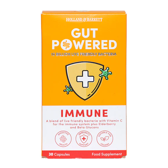 Gut Powered Immune Support 30 капсули | Holland & Barrett
