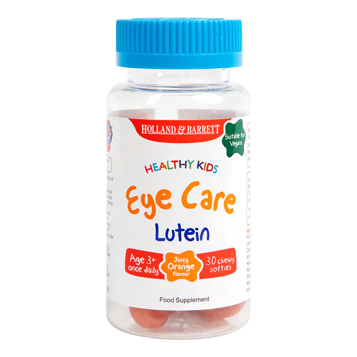 Eye Care Lutein Orange Flavour 30 желирани мечета | Holland & Barrett