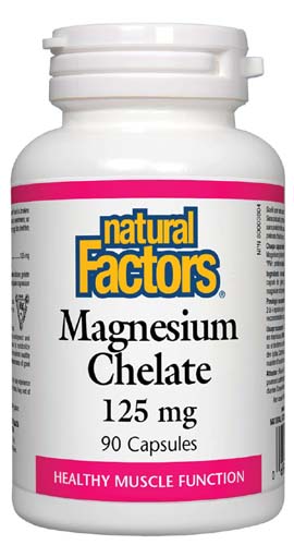 Magnesium Chelate 125 мг 90 капсули | Natural Factors