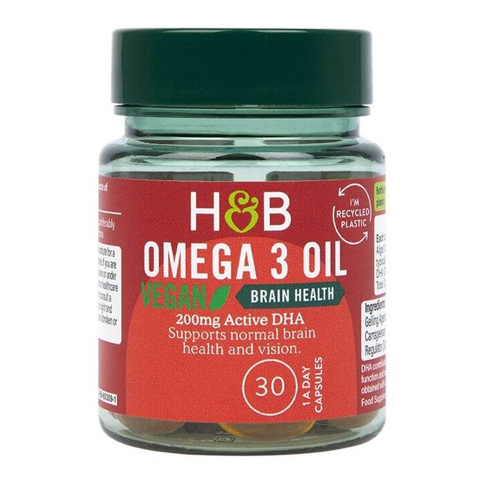 Vegan Omega 3 DHA 200 mg From Algal Oil 30 гел-капсули | Holland & Barrett