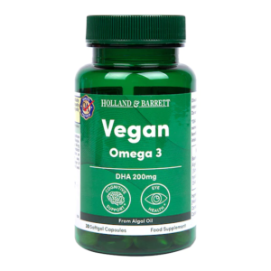 Vegan Omega 3 DHA 200 mg From Algal Oil 30 гел-капсули | Holland & Barrett