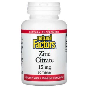 Zinc Citrate 15 мг 90 таблетки | Natural Factors