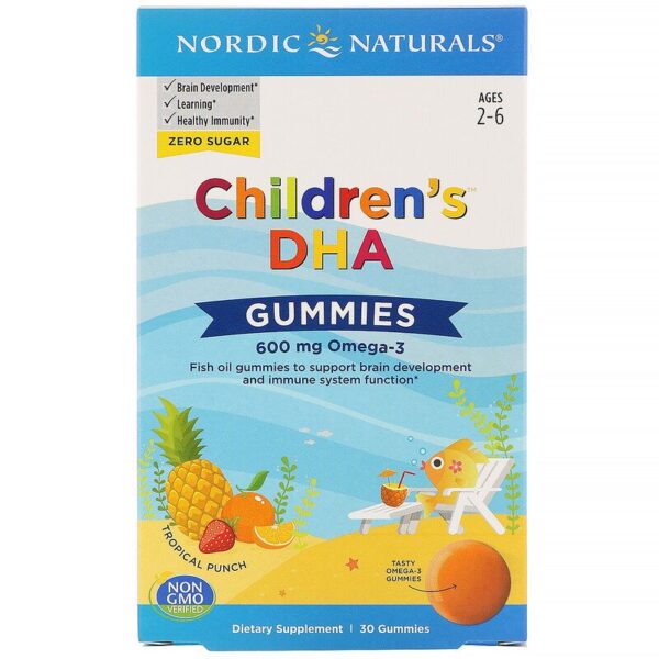 Children's DHA 600 mg Omega-3 30 желирани таблетки | Nordic Naturals