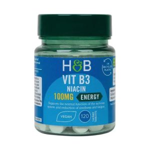 Niacin Vitamin B3 100 мг 120 таблетки | Holland & Barrett