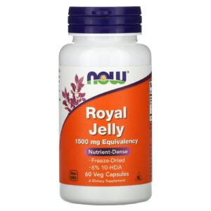 Royal Jelly 1500 мг Equivalency 60 гел-капсули | Now Foods