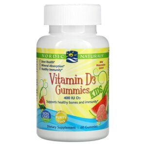 Kids Vitamin D3 Gummies 400 IU 60 дъвчащи бонбони | Nordic Naturals