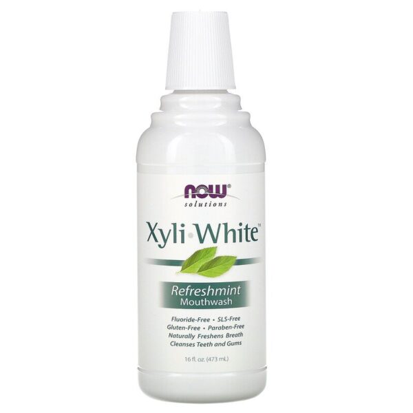 Xyli-White Mouthwash Вода против Плака без Флуор 437 мл | Now Foods