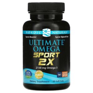 Ultimate Omega Sport 2x1075 мг Омега-3 60 гел-капсули | Nordic Naturals