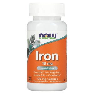 Iron 18 мг 120 веге капсули | Now Foods