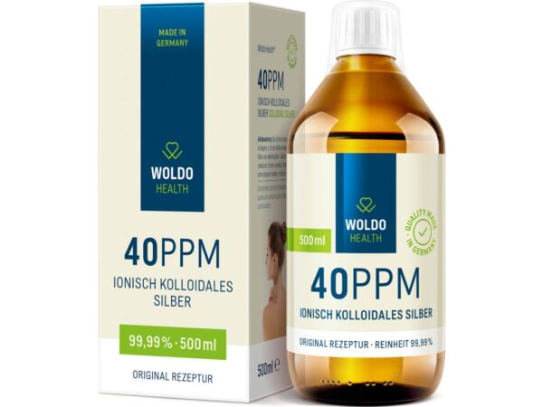 Colloidal Silver 40 ppm 500 мл | Woldo Health
