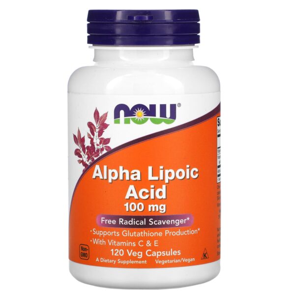 Alpha Lipoic Acid 100 мг 120 веге капсули | Now Foods