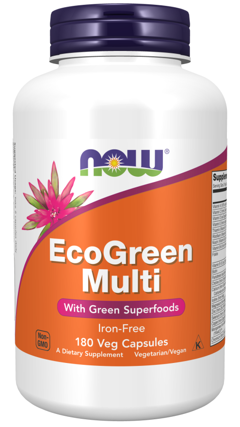 Мултивитамини Eco Green Multi 180 веге капсули | Now Foods