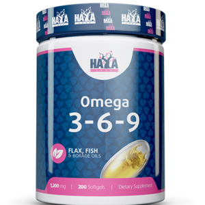 Omega 3-6-9 1200 мг 200 гел-капсули | Haya Labs