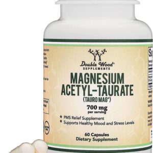 Magnesium Acetyl-taurate (TAURO MAG) 350 мг 60 капсули | Double Wood