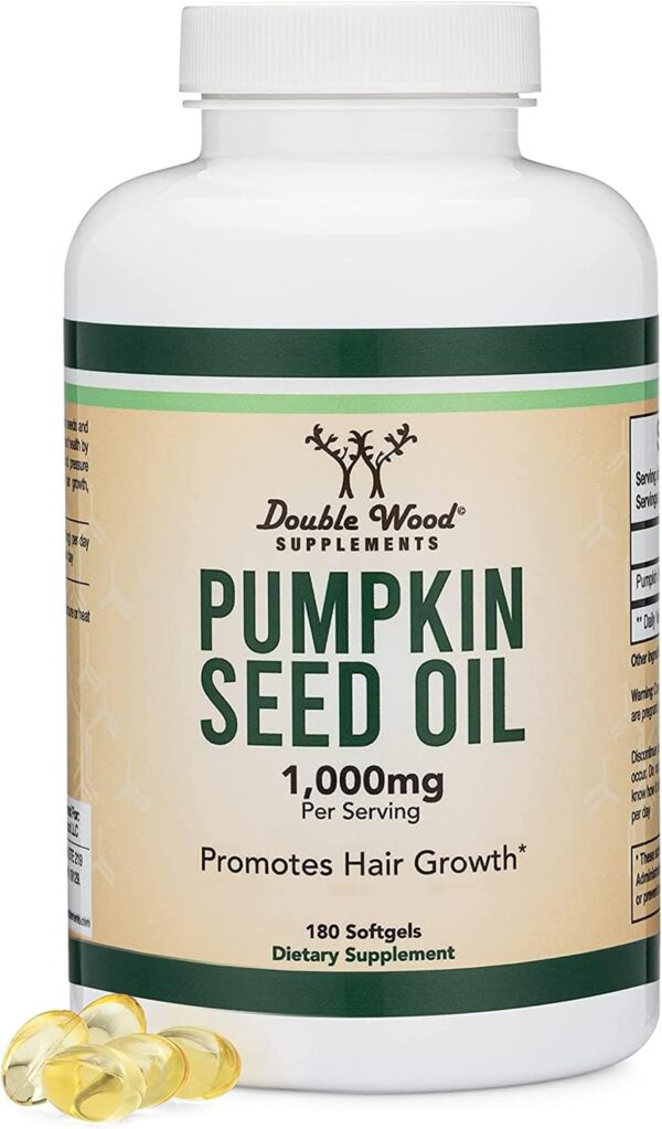 Pumpkin Seed Oil 500 мг 180 гел-капсули | Double Wood