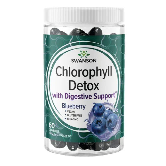 Chlorophyll Detox 60 дъвчащи таблетки | Swanson