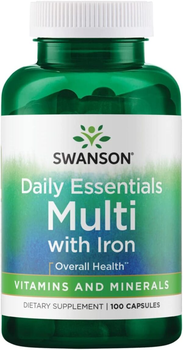 Daily Essentials Multi with Iron 100 капсули | Swanson