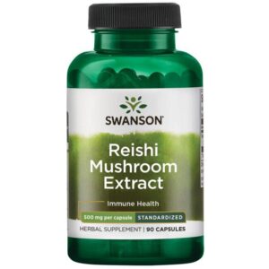 Reishi Mushroom Extract - Standardized 500 мг 90 капсули | Swanson