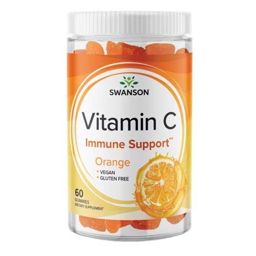 Vitamin C Immune Support 60 дъвчащи таблетки портокал | Swanson