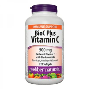 BioC Plus Vitamin C 500 мг 220 гел-капсули | Webber Naturals