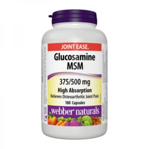 Glucosamine MSM 180 капсули | Webber Naturals