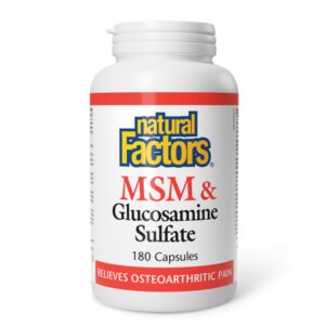 MSM & Glucosamine Sulfate 180 капсули | Natural Factors