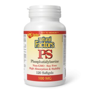 PS Phosphatidylserine 100 мг 120 гел-капсули | Natural Factors