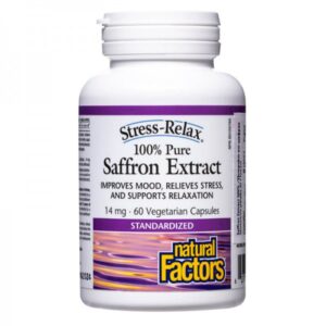 Stress-Relax 100% Pure Saffron Extract 14 мг 60 веге капсули | Natural Factors