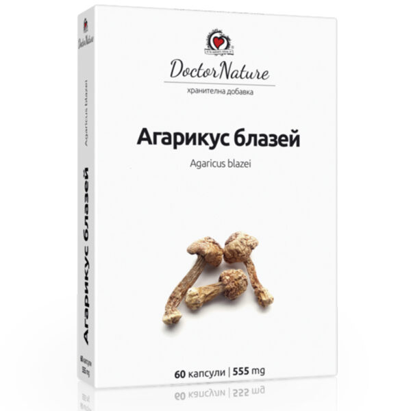 Agaricus blazei 555 мг 60 капсули | Doctor Nature