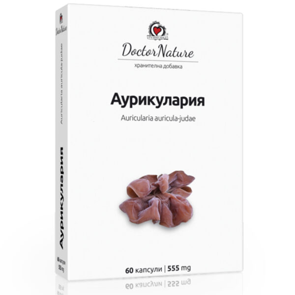 Auricularia 555 мг 60 капсули | Doctor Nature