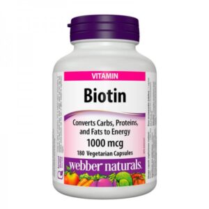 Biotin 1000 мкг 180 веге капсули | Webber Naturals