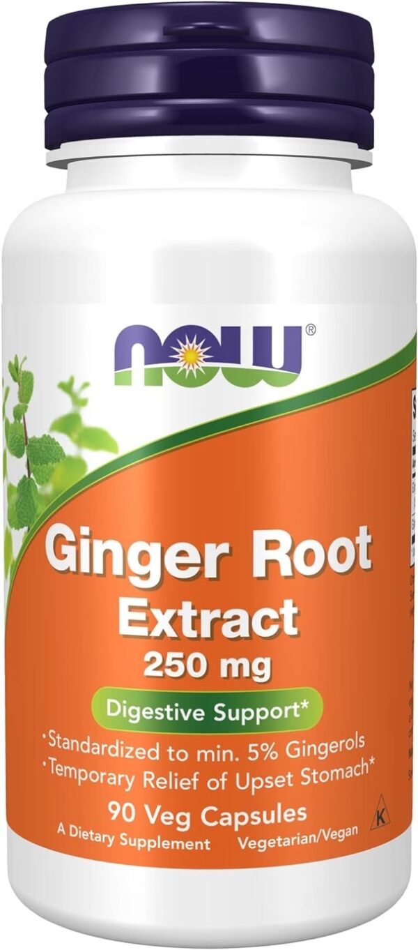 Ginger Root Extract 250 мг 90 веге капсули | Now Foods