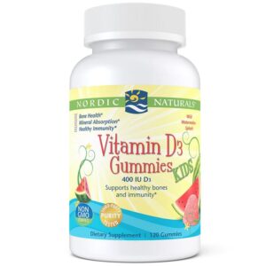 Kids Vitamin D3 Gummies 400 IU 120 дъвчащи бонбони | Nordic Naturals